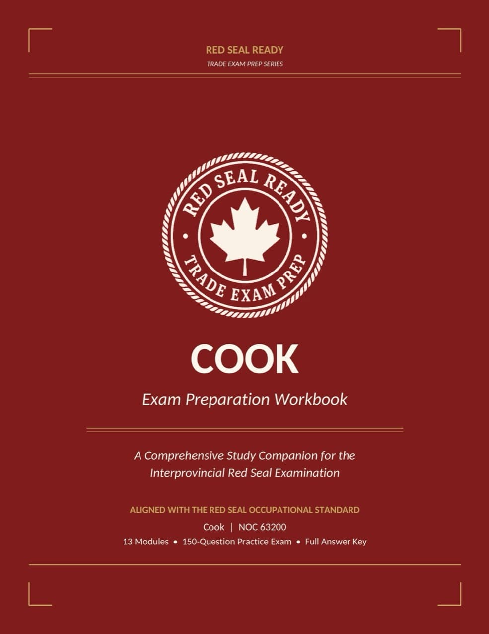 Red Seal Ready Cook Exam Preparation Workbook cover