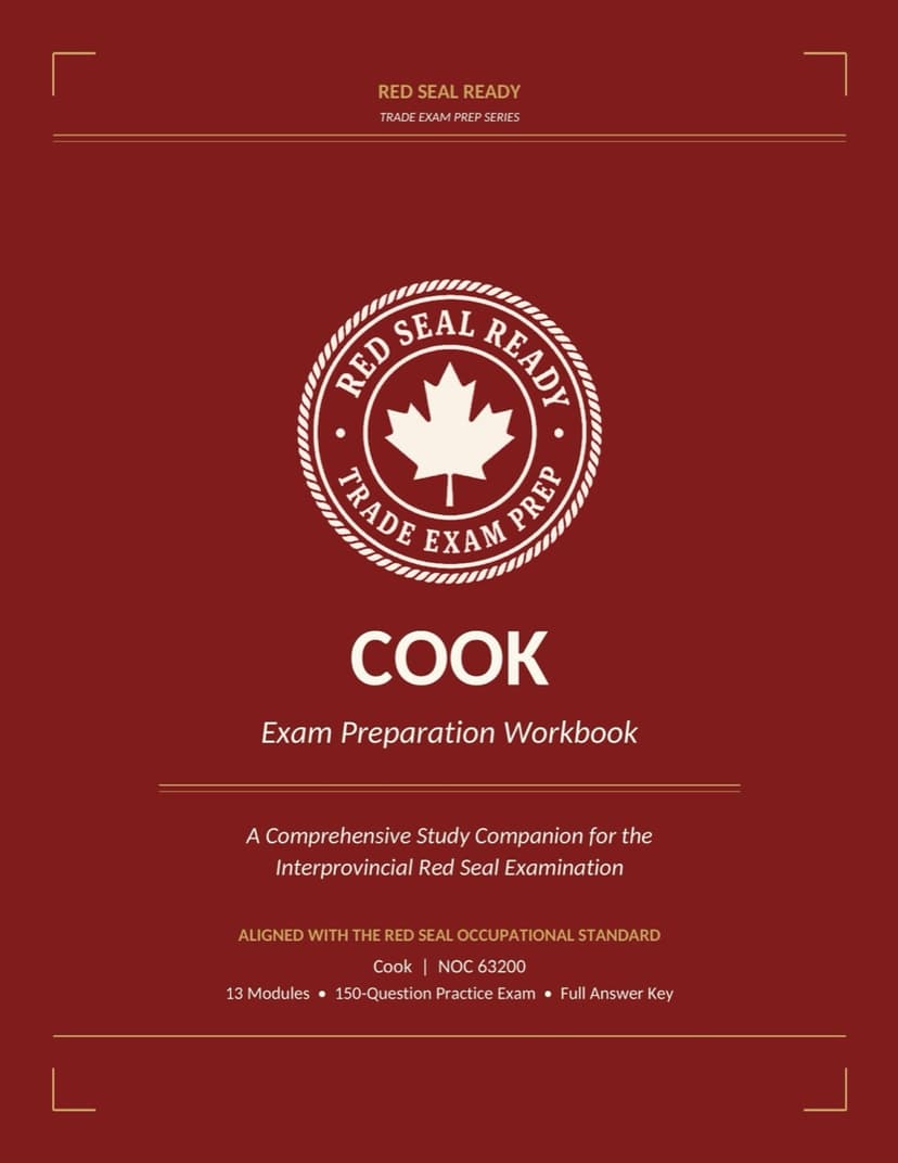 Red Seal Ready Cook Exam Preparation Workbook cover
